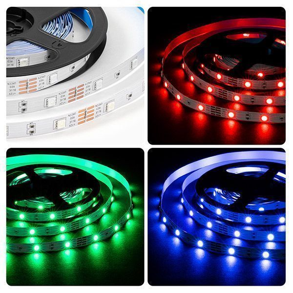 Светодиодная лента RGB 5050 12V  7.2W/m 30Led/метр LSE-280 Эконом IP20 Светодиодная лента RGB 5050 12V  7.2W/m 30Led/метр LSE-280 Эконом IP20