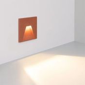 светильник  3W Белый теплый 051052 LT-TIE-S100 220V квадратный встраиваемый красный