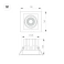 Встраиваемый светильник  30W Белый дневной 057923 MS-VORTEX-BUILT-S140x140 (WH-WH, 30 deg, 230V) IP20 поворотный прямоугольный белый