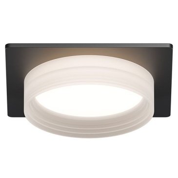 Встраиваемый светильник без лампы Apeyron Nimbus 16-113 GX53 черный квадратный