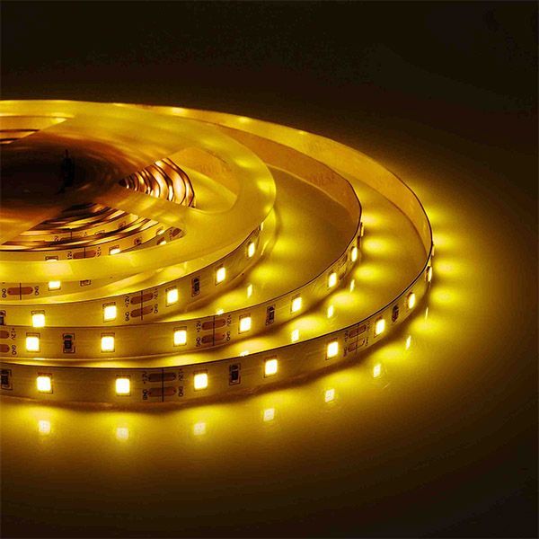 Светодиодная лента Желтый 3528 12V  4.8W/m 60Led/метр 00-433 PRO 8мм Светодиодная лента Желтый 3528 12V  4.8W/m 60Led/метр 00-433 PRO 8мм