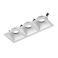 Рамка тройная  COMBO-3S3-WH для светильника серии  COMBO-3  IP20 прямоугольная накладная белая