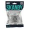 Штепсельная розетка встраиваемая IEK SKANDY 16А SK-R14-16-1-K23 SK-R06S с з/к и шторками безвинтовое крепление серебряный