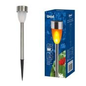 светильник на солнечной батарее UL-00007926 USL-S-187/MM360 METAL TORCH IP44 с эффектом пламени