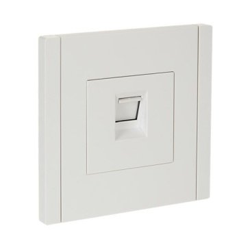 Розетка встраиваемая компьютерная IEK FORTE&PIANO RJ45 кат.6 FP231 белый FP-K10-2-K01