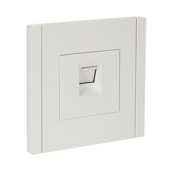 Розетка встраиваемая компьютерная IEK FORTE&PIANO RJ45 кат.6 FP231 белый FP-K10-2-K01