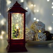 фигурка  светодиодная 4W Белый теплый &quot;Дед Мороз&quot;, 501-062, 2Led, 4хААA, с эффектом снегопада, IP20