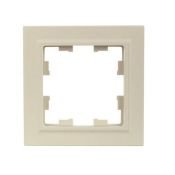 Рамка пластик 1 пост IEK BRITE BR-M12-K10 РУ-1-БрКр бежевый