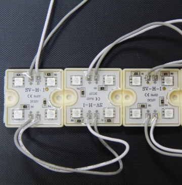 Светодиодный модуль герм. 4led Белый 5050smd 12V квадрат MS-5050P-4 CW