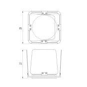 Шторки кашетирующие LGD-ARTIFACT-BARNDOOR-R65 (WH) 057161