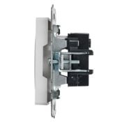 Штепсельная розетка встраиваемая IEK BRITE 10А BR-R10-10-K01 РС10-1-0-БрБ без з/к и шторками белый