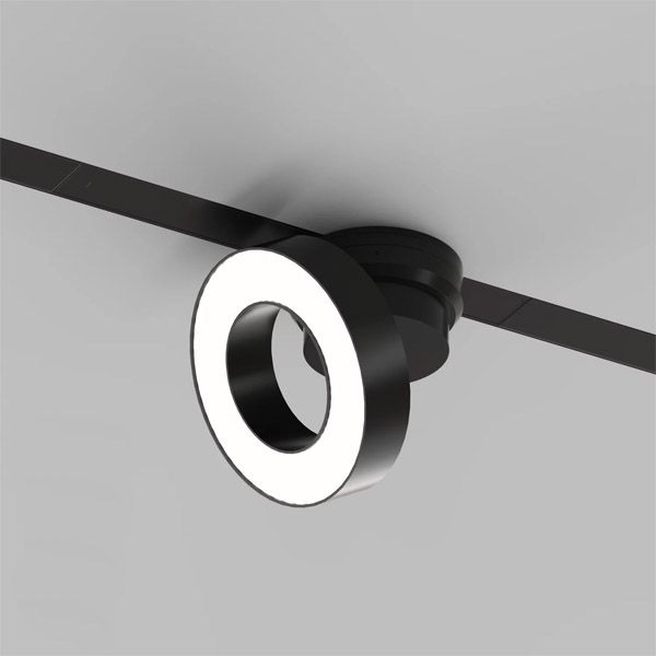 Трековый светильник  12W Белый-MIX SMART LINEAR DK8027-BK IP20 на шинопровод управляемый черный