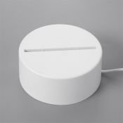 Основание для светильника LED 3 режима 3000-6000К USB белый 9,5х9,5х4 см