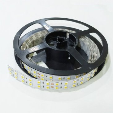 Светодиодная лента Белый теплый 5060 24V 34.4W/m 144Led/метр 2700K 2x2 1,9 метр Уценка!!!