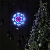 украшение   10W СНЕЖИНКА  MULTICOLOR UL-00001403 ULD-H4040-048/DTA MULTI IP20 SNOWFLAKE