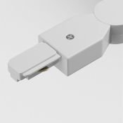 Коннектор поворотный шарнирный для однофазного шинопровода Unity TRA001CS-11W белый