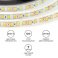 Светодиодная лента Белый теплый 2835 12V  9.6W/m 120Led/метр LSE-259 Эконом 8мм IP65 Светодиодная лента Белый теплый 2835 12V  9.6W/m 120Led/метр LSE-259 Эконом 8мм IP65