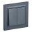 Выключатель встраиваемый двухклавишный IEK BRITE BR-V20-0-10-K35-F ВСР10-2-0-БрМ в сборе маренго