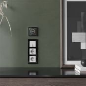 Терморегулятор WERKEL W1851101 сенсорный с Wi-Fi и LCD дисплеем для теплого пола белый