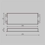 блок питания диммируемый (AC-DC) 24V  200W 734004 TRIAC герм IP67 металл