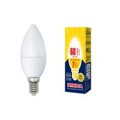 светодиодная лампа свеча Белый теплый  7W UL-00003796 LED-C37-7W/WW/E14/FR/NR Norma Volpe