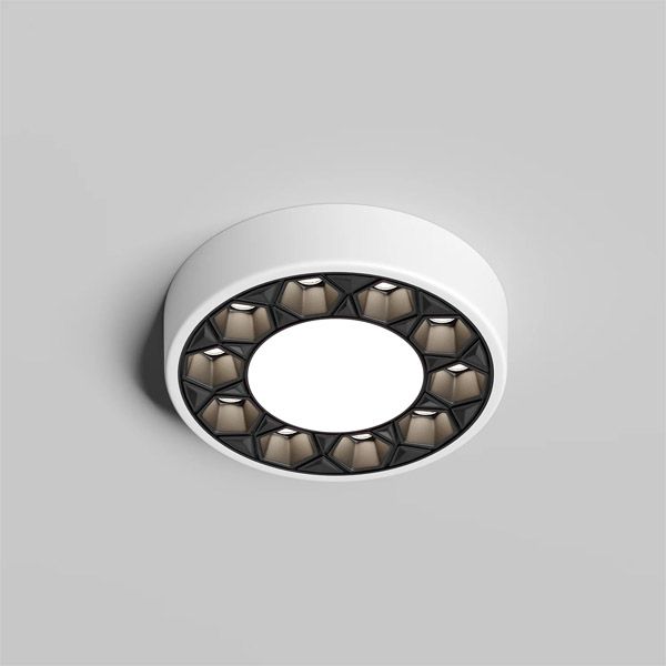 Встраиваемый светильник  10W Белый дневной DENKIRS DUAL DK2440-WB 220V IP20 круглый белый/черный