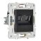 Розетка встраиваемая компьютерная двойная IEK SKANDY SK-K20-1-K02 SK-K03Bl RJ45 кат.5E черный