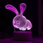 светильник-ночник RGB &quot;Кролик&quot; LED от сети