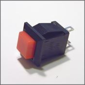 Кнопка DS-431 б/ф 220В, 1.5А квадр.крас.