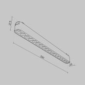 Трековый светильник 16W Белый теплый Точки / Points Radity TR082-1-18W3K-M-B на магнитный шинопровод черный