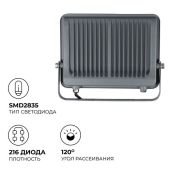 прожектор Белый 150W 05-49 6500K 220-240V IP65 серый Apeyron