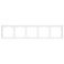 Рамка пластик 5 постов Arlight FRM-NOBE-SFPL-5-WH 054227 белый