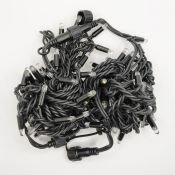 гирлянда НИТЬ  7W Белый теплый Арена Света черный провод каучук 10 м., соединяемая,  220V, 100 Led, IP66, с мерцанием