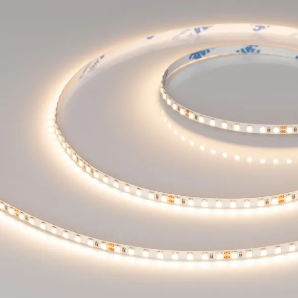 Светодиодная лента Белый теплый 2835 24V  9.6W/m 160Led/метр 037803 RT-A160-5mm 2700К PRO