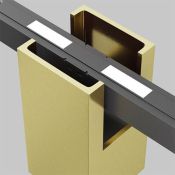 Трековый светильник  7W Белый-MIX Альфа/Alfa Exility 50deg TR121-4-7W-DS-BS на шинопровод латунь