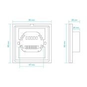 панель сенсорная встраиваемая RGB 04-09 белая (RGB,12-24V,144-288W)