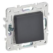 Выключатель встраиваемый одноклавишный IEK SKANDY SK-V10-0-10-K48 SK-V01T титан
