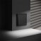 Перекрестный переключатель встраиваемый VOLTUM S70 одноклавишный 10А черный матовый