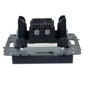 Выключатель встраиваемый одноклавишный проходной с подсветкой IEK BRITE BR-V12-1-10-K35 ВС10-1-7-БрМ маренго
