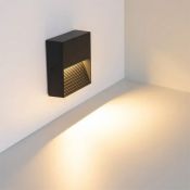 светильник   5W Белый теплый 056713 LGD-RIBONIK-S114x114-5W 220V IP65 квадратный накладной черный