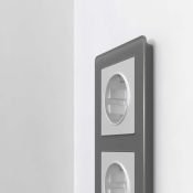 Рамка пластик 3 поста WERKEL Acrylic  / W0032704  графит