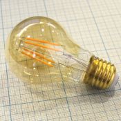 лампа ретро светодиодная Vintage форма «A» 6W UL-00002355 LED-A60-6W/GOLDEN/E27 GLV21GO