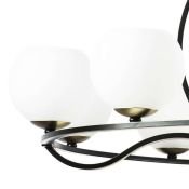 Люстра подвесная Lightstar без лампы 762117 ENNA 11х40W E14 черный/золото