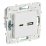 Розетка встраиваемая USB IEK SKANDY A+C 3,1А SK-U22-D31-K01 SK-R14W арктический белый