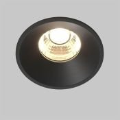 Встраиваемый светильник  7W Белый теплый DL058-7W3K-B Раунд/Round 50deg 230V круглый черный