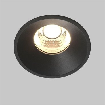 Встраиваемый светильник  7W Белый теплый DL058-7W3K-B Раунд/Round 50deg 230V круглый черный
