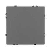 Выключатель встраиваемый одноклавишный непроходной 054245 SWT-NOBE-MK01-SFPL-GR серый