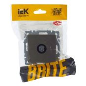 Розетка встраиваемая HDMI IEK BRITE BR-H10-K37 РHDMI-0-БрШ шампань