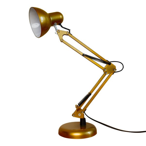 светильник настольный без лампы TLI-221  E27 UL-00011103 на струбцине золотой