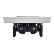 Штепсельная розетка встраиваемая IEK BRITE 10А BR-R10-10-K91-F РСР10-1-0-БрАБ без з/к без шторк в сборе арктический белый